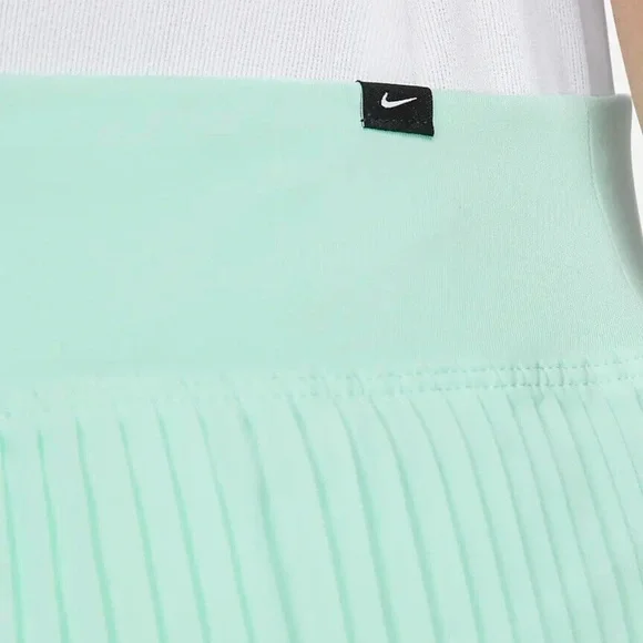 NIKE Women's Dri-FIT Ace Pleated Golf Shorts NWT Mint Foam Tennis Green Skort - Picture 9 of 15